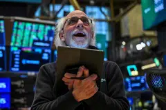 The Dow Jones Industrial Average surged 7.9 per cent to 40,608.45 and the broad-based S&P 500 Index rallied 9.5 per cent to 5,456.90 on Wednesday as US President Donald Trump delayed steep new tariffs hours after they took effect.
