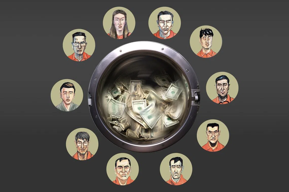 The 10 accused in the case.