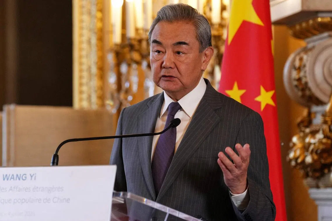 China's Foreign Minister Wang Yi’s comments in Paris capped a European visit that also took him to Brussels and Berlin. 