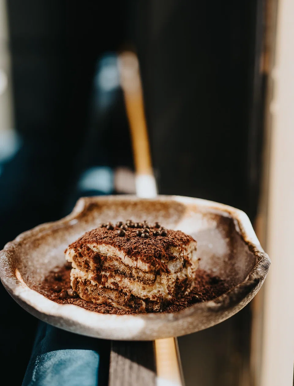 Fat and creamy tiramisu.