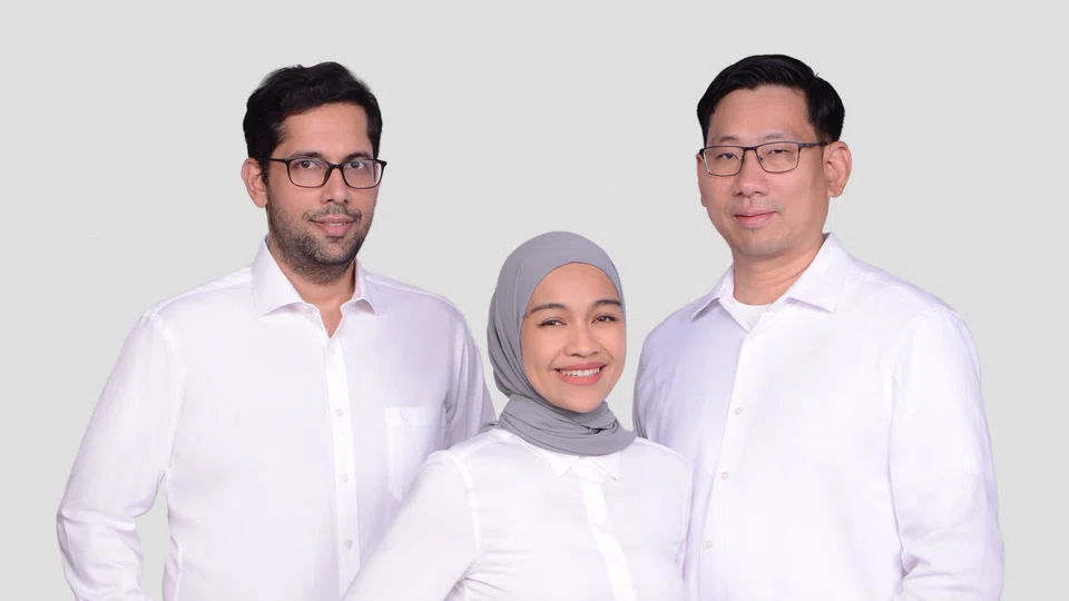 The founders of Pintarnya are (from left) Ghirish Pokardas, Nelly Nurmalasari and Henry Hendrawan. The job-matching and job search platform has more than 10 million users and 40,000 employers.