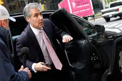 Michael Cohen, former President Donald Trump's former attorney, arrives at his home after leaving Manhattan Criminal Court, New York City, US, May 13, 2024. 