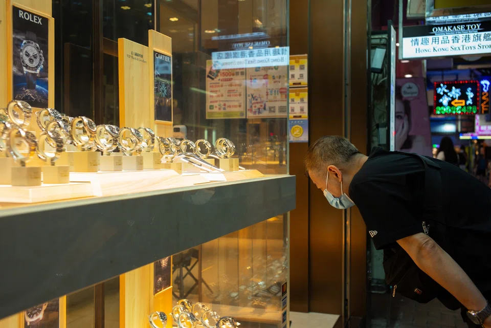 Shipments to Hong Kong, a key watch-trading hub, plummeted 23 per cent.