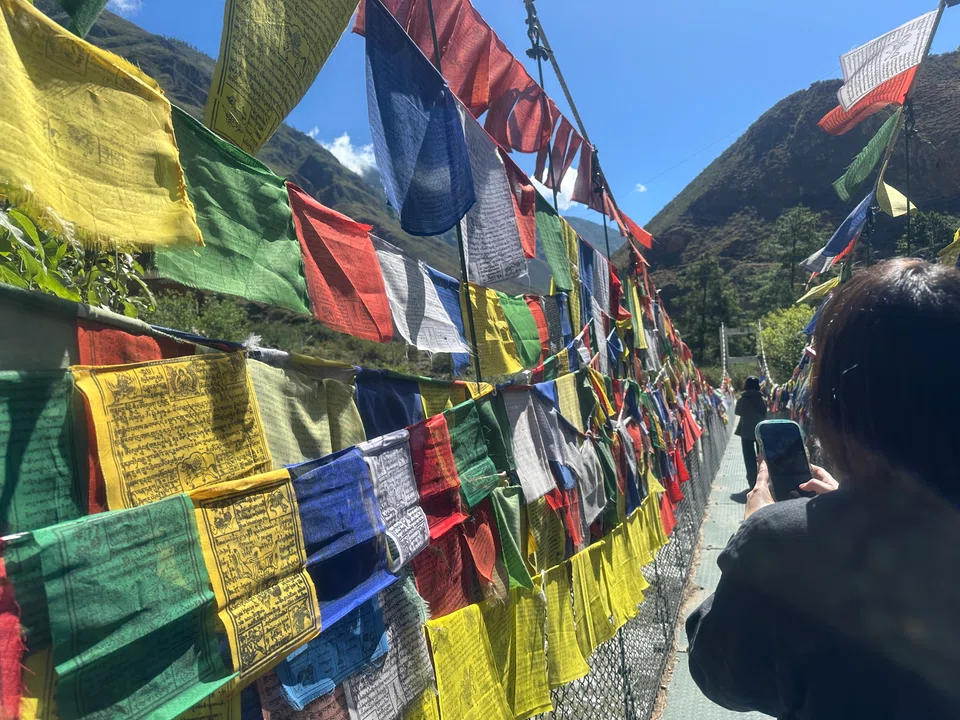 The 900-year-old iron bridge at Tachog Lhakhang, a private monastery run by the descendants of Thangtong Gyalpo, the greatest engineer in Bhutanese history.