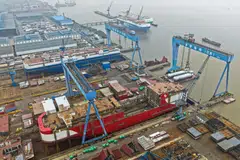 By tonnage, more than a third of vessels currently in service were built in China.