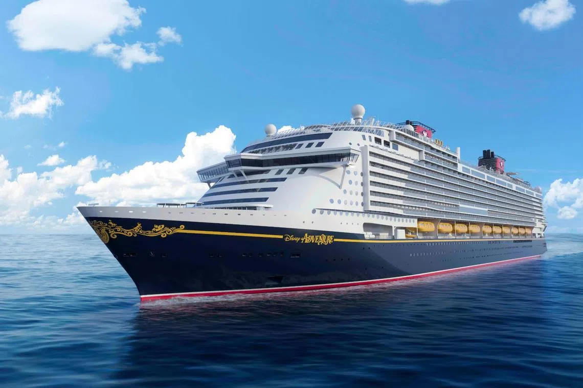Disney Cruise Line's first Asia cruise will be postponed by three months due to delays in its shipbuilding process.