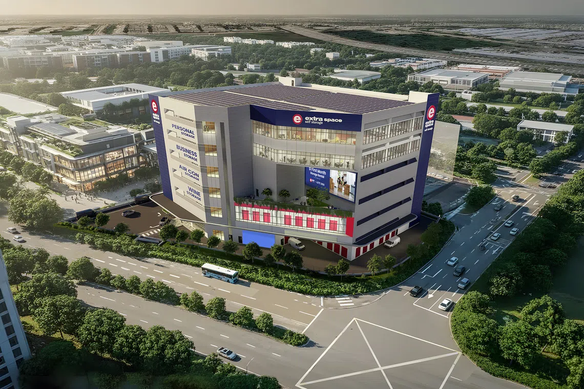 Extra Space Asia will build its flagship Singapore facility (pictured) on a site in Kaki Bukit by 2028.