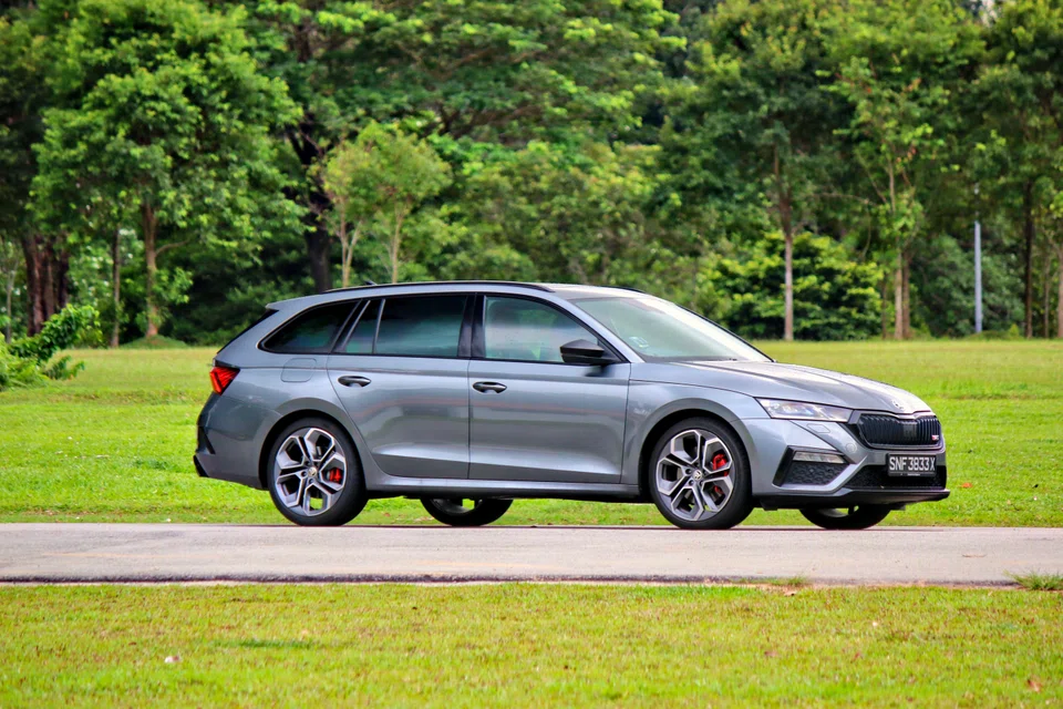 Thanks to its station-wagon shape, the Octavia Combi RS is part family car, part pack mule. 
