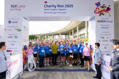 Some 5,000 participants joined this year's SGX Cares Bull Charge Charity Run at Marina Barrage.