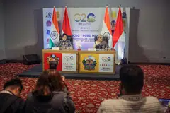 India’s Finance Minister Nirmala Sitharaman (right) and her Indonesian counterpart Sri Mulyani Indrawati discussed the proposals ahead of meetings among the G20 countries in India.