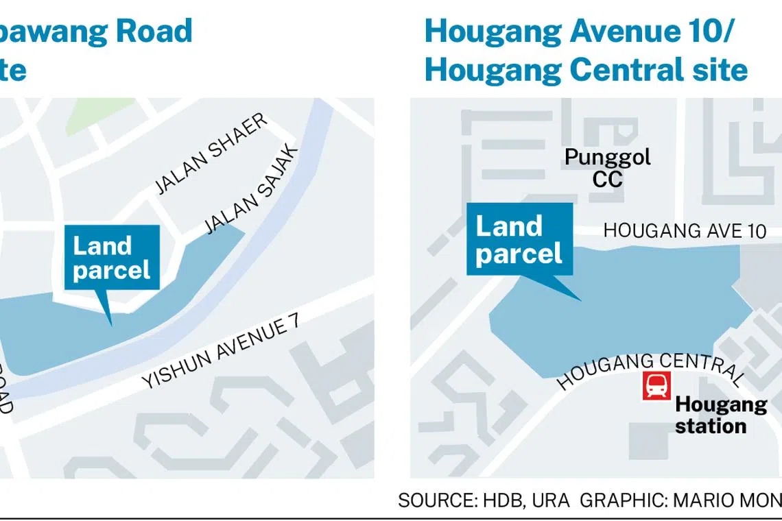Both parcels are on the confirmed list under the government land sales programme for H1 2025.