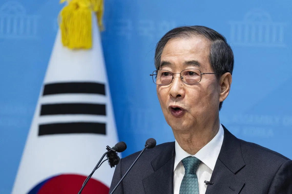 Former prime minister Han Duck-soo has pledged that he will tackle the ongoing crisis in trade involving Washington’s tariffs.