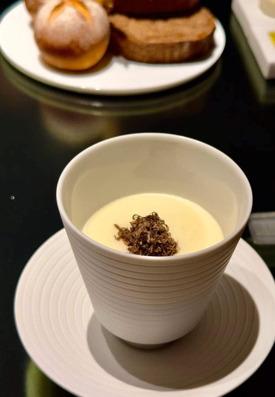 The comforting joy of deconstructed Spanish omelette.