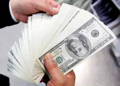 The dollar was down 0.3 per cent at 104.74 against a basket of currencies.