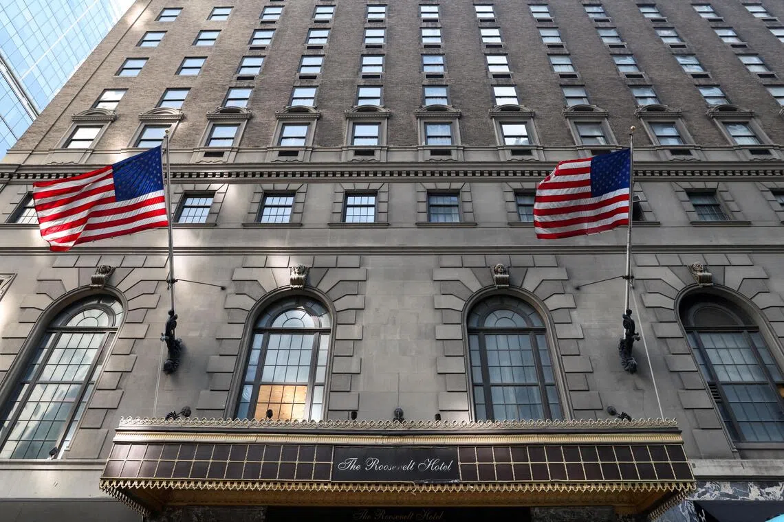 Once a historic hotel owned by Pakistan International Airlines, or PIA, the Roosevelt Hotel closed during the pandemic, briefly housed migrants, and has since been shuttered. 