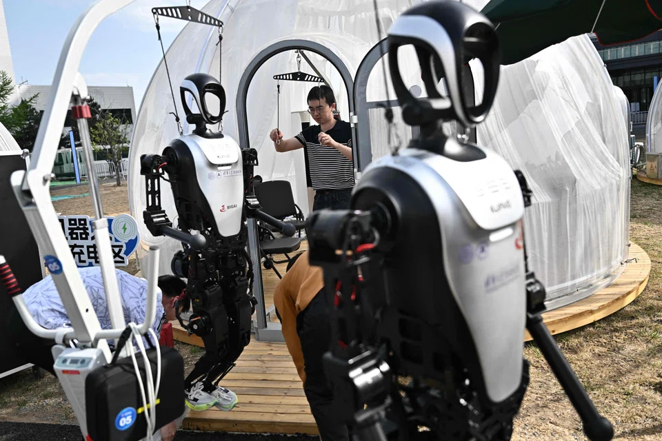 The robots from Chinese manufacturers such as DroidVP and Noetix Robotics came in all shapes and sizes, some shorter than 120 cm, others as tall as 1.8 m.