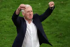 France's head coach Didier Deschamps led Les Bleus to the 2018 World Cup title, becoming only the third man to win the tournament as a player and a manager.