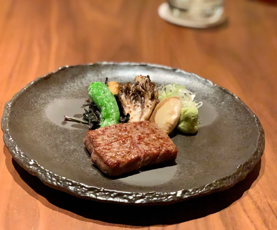 Kagoshima wagyu with roasted vegetables