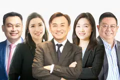 From left: Victor Wong, head of the sustainability office at UOB Asset Management (UOBAM); Sylvia Chen, head of ESG, South Asia, at Amundi; Mike Ng, group chief sustainability officer at OCBC; Holly So, sustainability strategist at Allianz Global Investors (AllianzGI); and Robson Lee, partner at Kennedys Law.