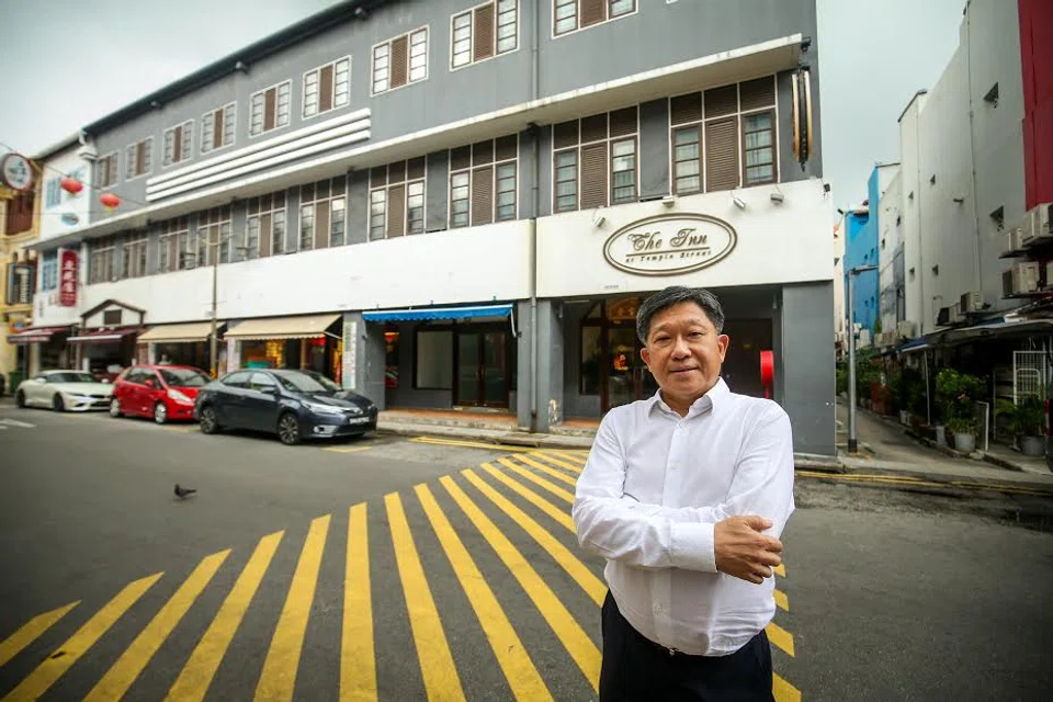 Lian Huat Group executive chairman Kho Choon Keng in front of The Inn at Temple Street, in a 2020 photo.