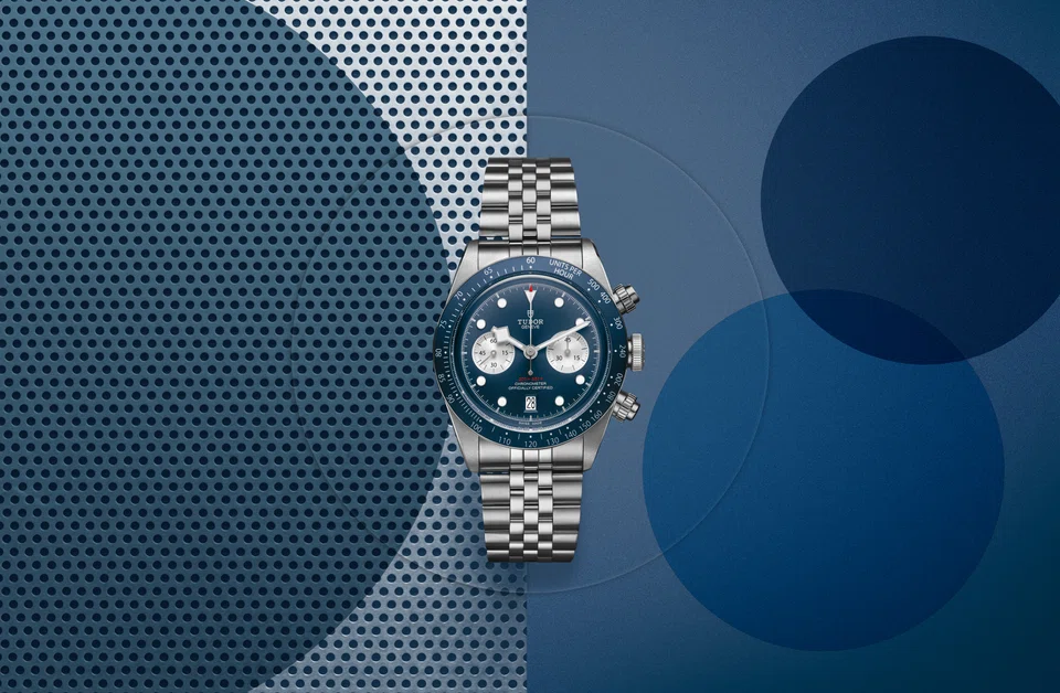 The Tudor Black Bay Chrono “Blue” is a boutique exclusive.