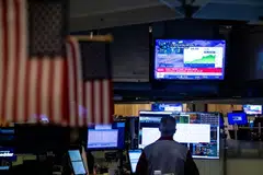 All three major US indices ended the day lower with the Dow Jones Industrial Average falling 0.3 per cent to 44,421.91.