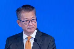 Hong Kong's Financial Secretary Paul Chan updated the deficit forecast at a legislative council meeting after taking into account proceeds from bond issuance, RTHK reported without explaining the change.