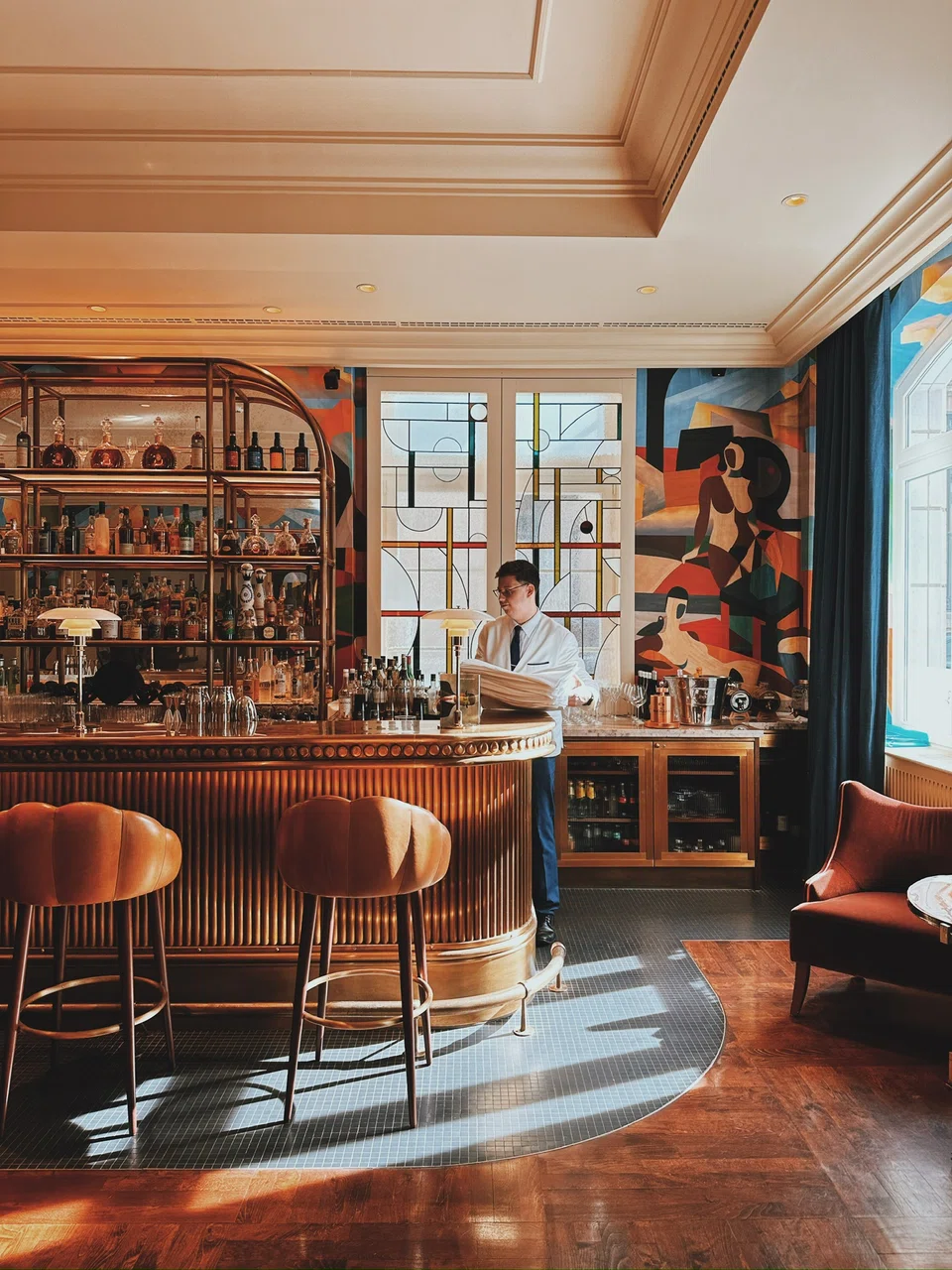 Magritte Bar serves cocktail interpretations of famous Rene Magritte paintings.