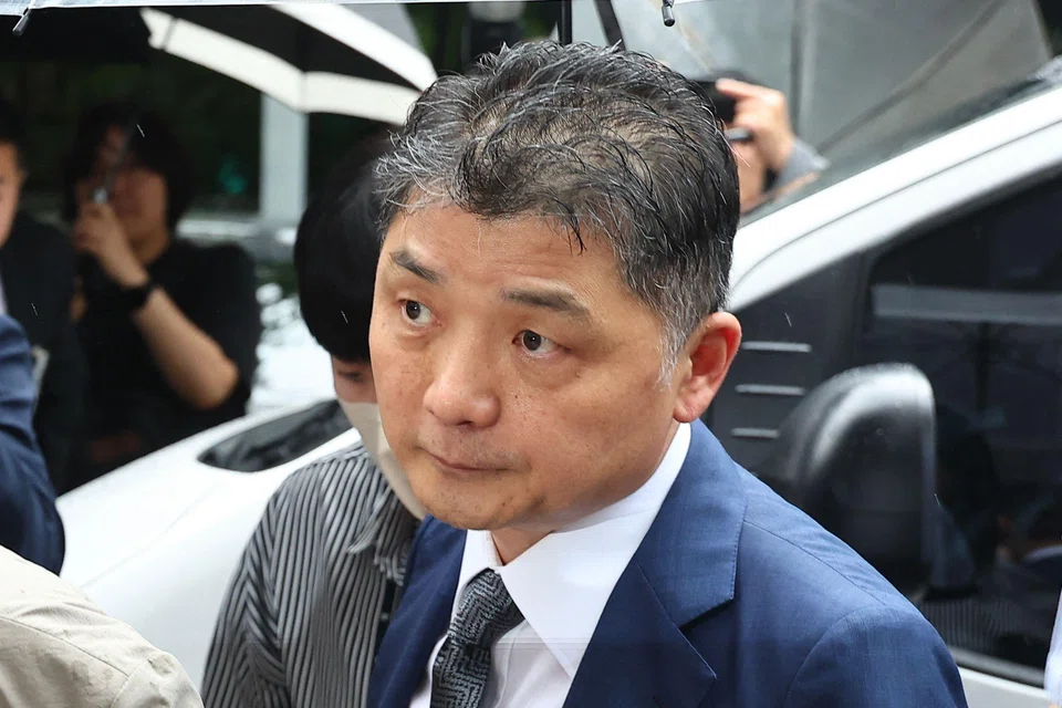 Kim Beom Su, founder of South Korean internet company Kakao, arrives at a court in Seoul, South Korea, July 22, 2024. 