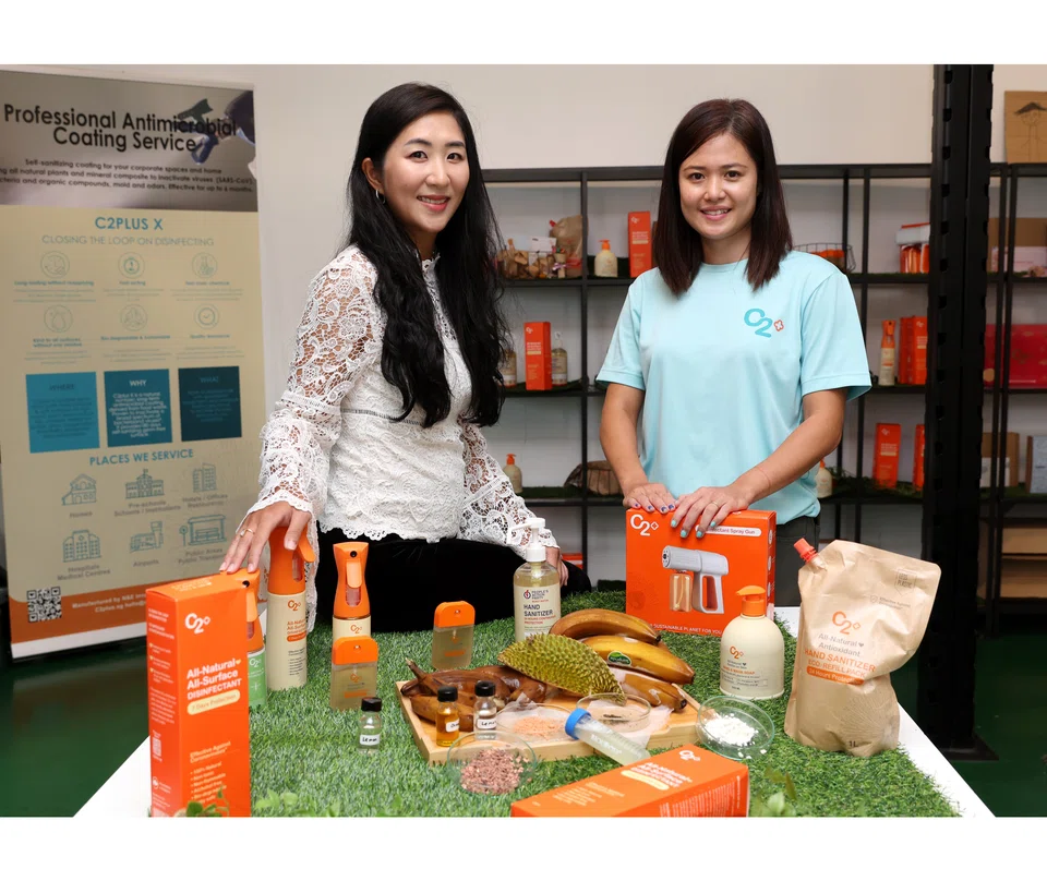 N&amp;E Innovations founder Didi Gan (left) and scientific advisor Jaslyn Lee aim to create products that are both medically effective and environmentally sustainable. 