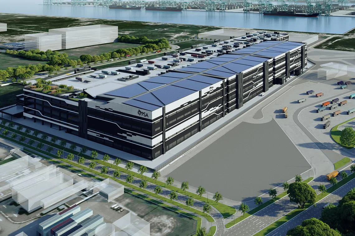 The PSA Supply Chain Hub @ Tuas will be able to handle sensitive goods and improve Tuas Port's competitiveness. 
