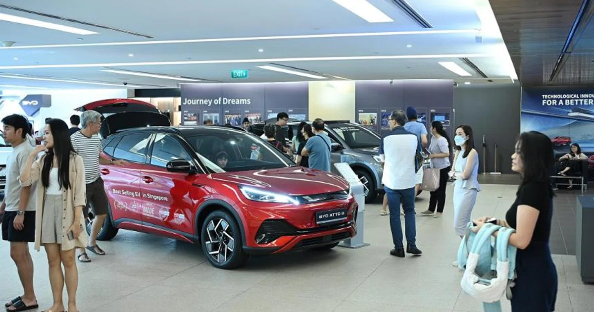 About one in three new cars sold in Singapore from Jan to May is an EV ...