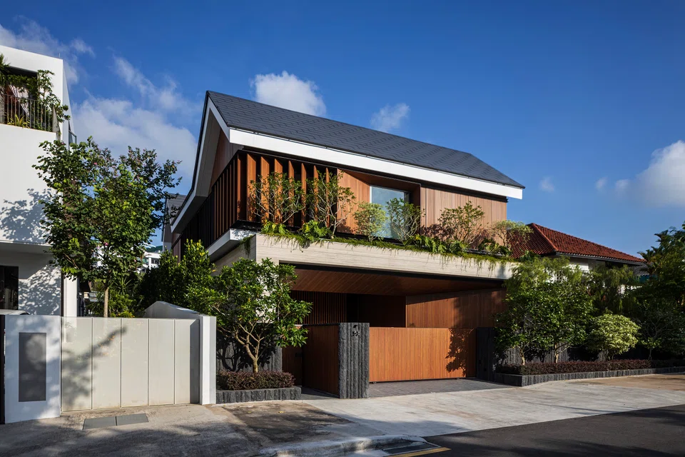 The house sits in a quiet cul-de-sac in the Gilstead area.