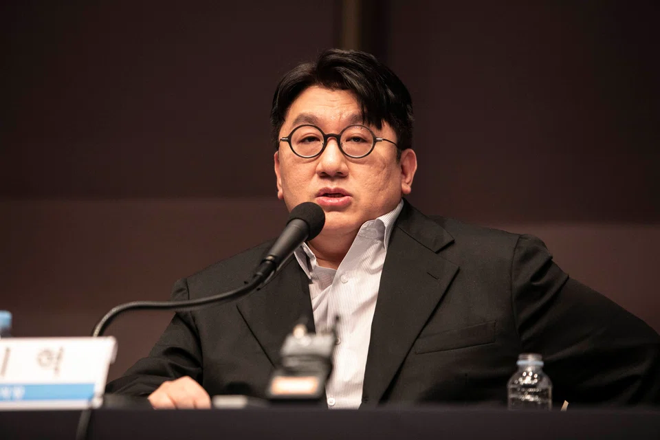 Bang Si-hyuk has been under investigation for about a year after the Financial Services Commission referred the case to the police in July 2025.