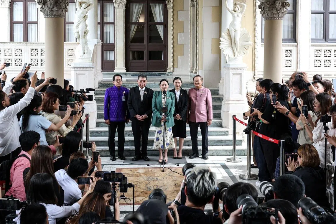 On Tuesday, PM Paetongtarn Shinawatra was temporarily suspended from office until the court rules on a petition seeking her ouster for alleged ethical violations, over the handling of a long-running border dispute with neighbour Cambodia.
