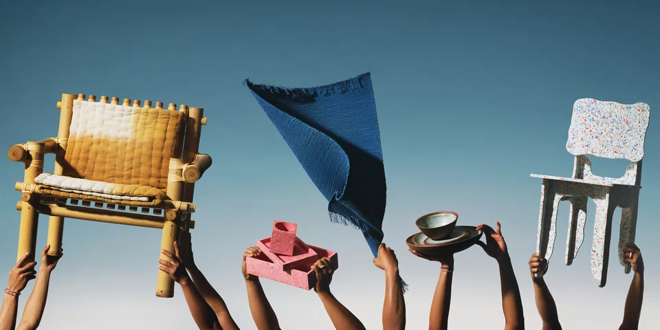 Desa Potato Head collaborated with designer Max Lamb to turn trash into homeware.