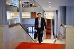 PM Lawrence Wong arriving at Parliament House to deliver the Budget speech on Feb 18.