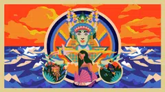 '700 years' will light up the facade of the National Museum of Singapore across seven centuries.