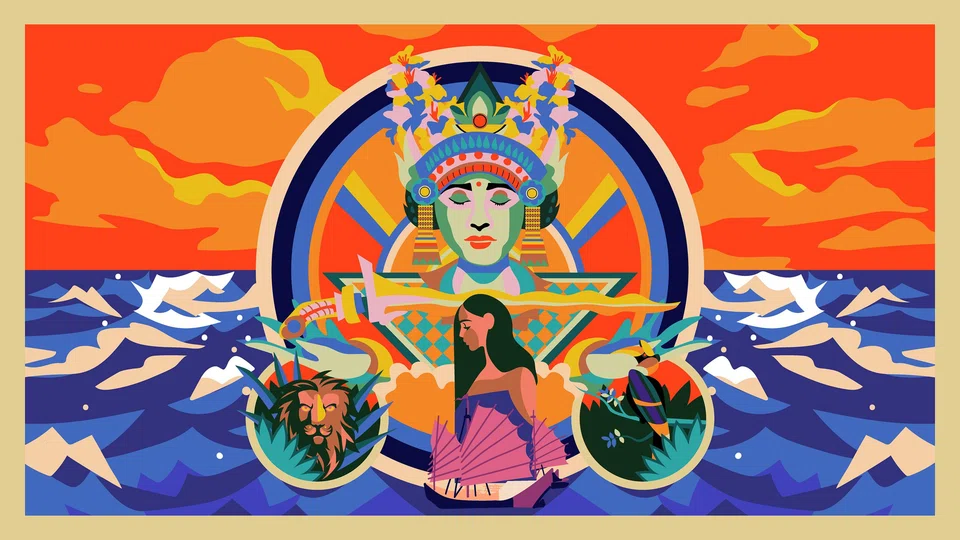 '700 years' will light up the facade of the National Museum of Singapore across seven centuries.