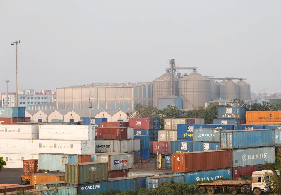 Shipping containers in a terminal in Kolkata, India. The huge lure of India for Europe is not just economic, but also because it is seen as a friendlier, longer-term geopolitical ally than Russia and China, two markets that Europe plans to continue reducing its economic dependence on.