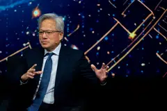 Chief executive officer Jensen Huang has downplayed concerns about an AI bubble.