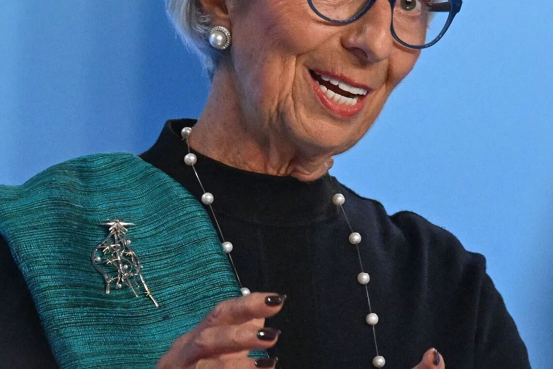 ECB president Christine Lagarde says: "We reconfirmed that we are in a good place, which does not mean that we are static."