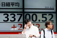 Japan’s Nikkei fell 0.6 per cent, dragged by technology names as they tracked a decline on Wall Street.