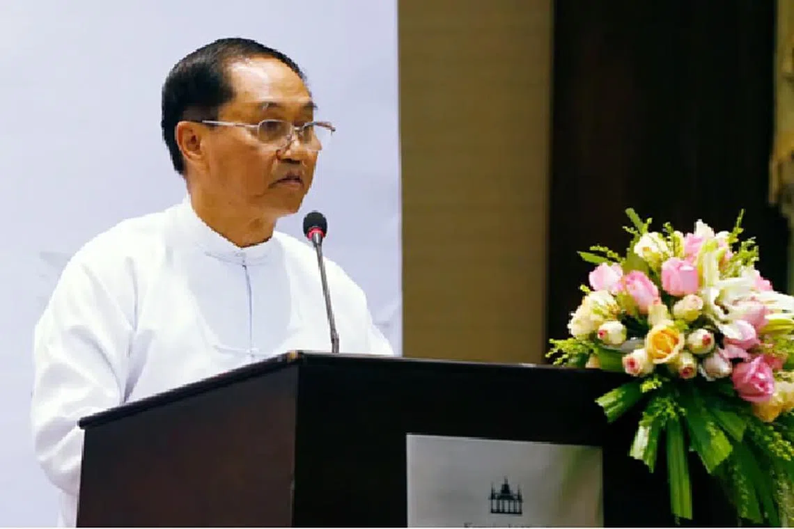 Former general Myint Swe (pictured) was named Myanmar’s acting president in 2021, when the military deposed the democratic government of Aung San Suu Kyi in a coup, sparking a civil war.