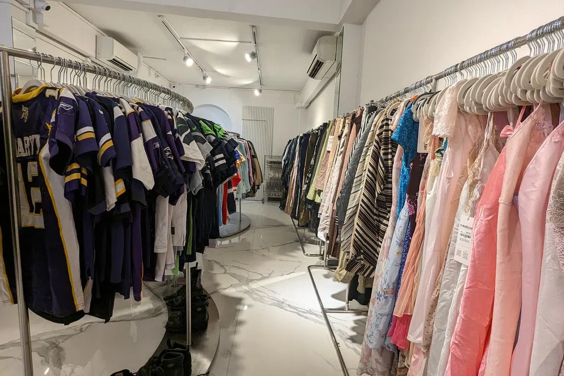 The inside of thrift store Un.Wastelands near Haji Lane. While second-hand fashion is not new in Singapore, the difference is that many of these new thrift shops are for-profit businesses – the pioneer players tended to be non-profit models.