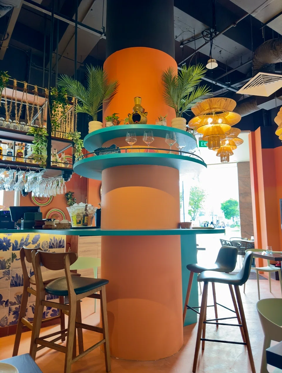 The cheerful interiors of Tomatillo.