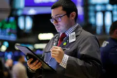 The Dow Jones Industrial Average fell 22.6 points, or 0.05 per cent, at the open to 44,837.75. 