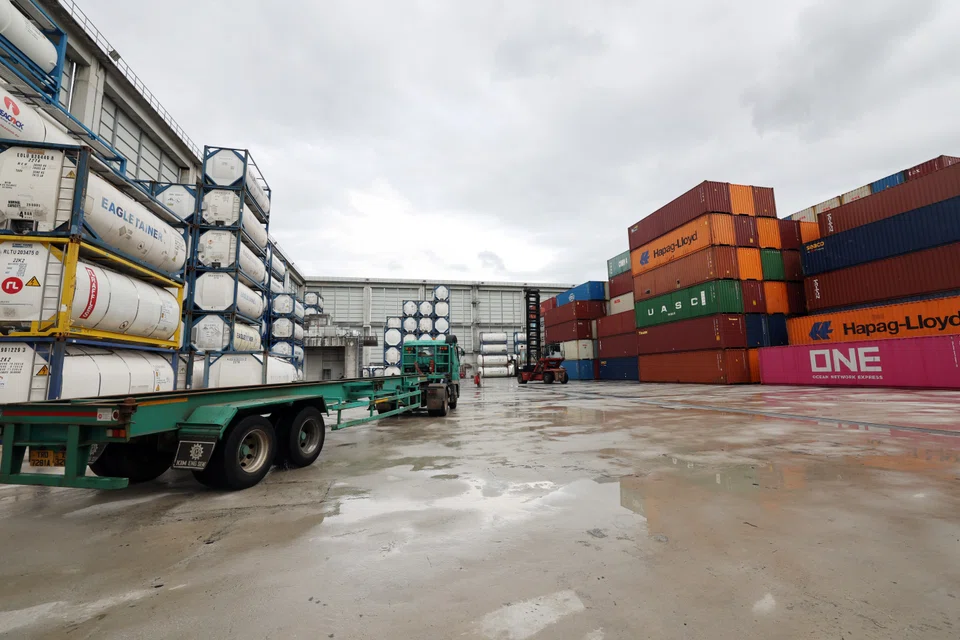 Cosco Shipping has begun work on Phase Two of its logistics hub on Jurong Island on Tuesday.