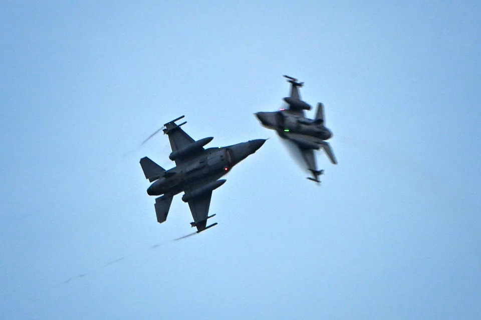 Aerial display by the RSAF during the National Day Parade on Aug 9 .


