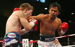 Manny Pacquiao has not fought since losing on points to Cuba’s Yordenis Ugas for the WBA welterweight crown in August 2021.